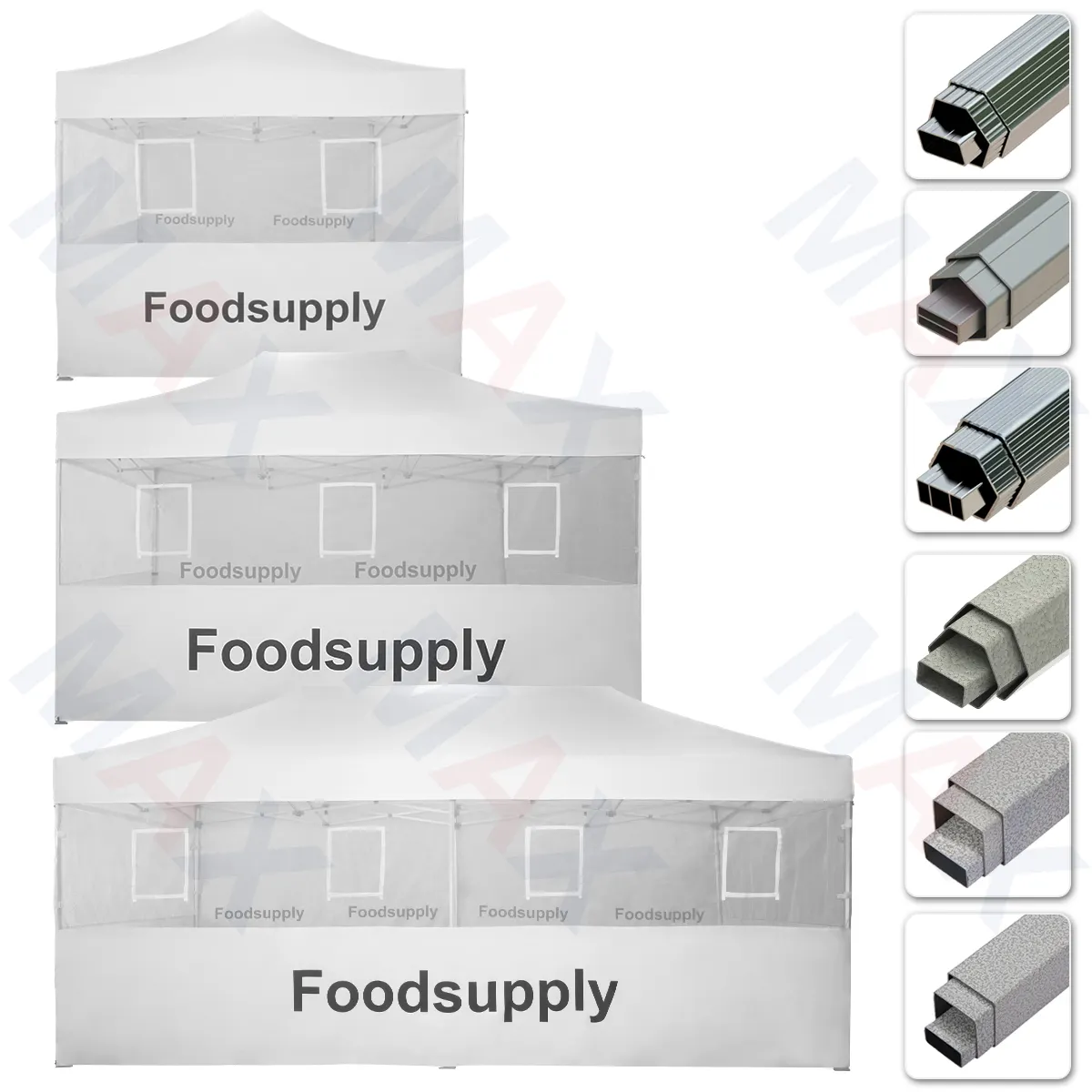 展示ブースポータブル1010 FoodSupplyキャノピー窓壁折りたたみイベント屋外キャノピーマーキートレードショーテント