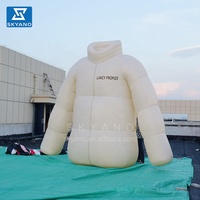 Modèle de simulation de doudoune et de veste gonflables géants personnalisés pour la publicité et la décoration d'événements de marque en extérieur