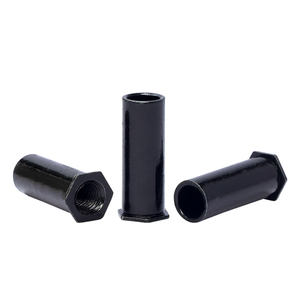 Black Zinc Plated Carbon Steel Hexagon Head Through Hole Self Clinching <b>Standoffs</b> Rivet Studs M2 M2.5 M3 M4 M5 M6 Riveting Nut - Product Image 1