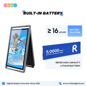 सौर पैनल निविड़ अंधकार डिजिटल पोस्टर Foldable पोर्टेबल एलसीडी विज्ञापन स्क्रीन सौर बैटरी संचालित आउटडोर डिजिटल साइनेज - Product Image 3