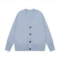 Pull en tricot vintage d'hiver pour femmes avec broderie boutonnée, respirant et à séchage rapide