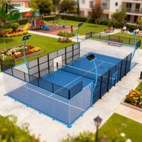Terrain de padel mobile et portable, équipement sportif populaire, installation facile, longue durée de vie, garantie de qualité, terrain de padel