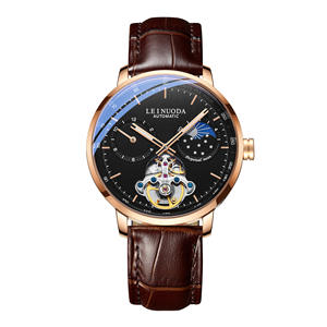 นาฬิกากลไกอัตโนมัติรูปโครงกระดูกของผู้ชายนาฬิกาข้อมือเรืองแสงอเนกประสงค์กันน้ำได้ลึก - Product Image 4