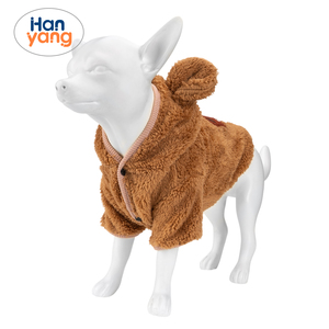 HanYang OEM personalizado polar invierno perro abrigos mascotas perro Sudadera con capucha ropa cepillada sudaderas ropa para perros suministros para mascotas accesorios para mascotas - Product Image 2