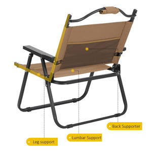 High Quality Outdoor Garden Lightweight Steel Leisure <b>Seat</b> <b>Portable</b> Folding Beach Camping Kermit Chair - Product Image 6