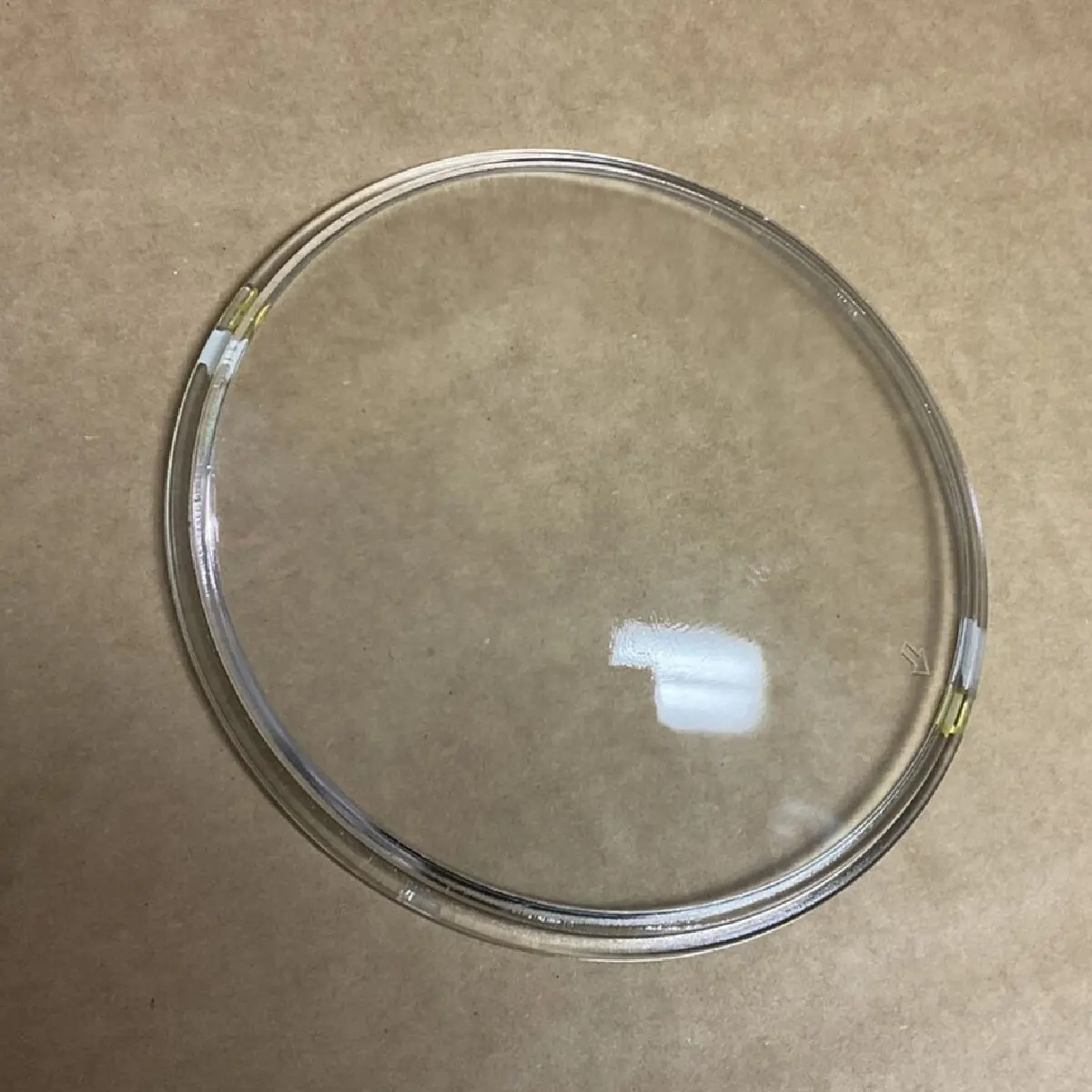 Moldado claro vidro farol lâmpada tampa lentes sob medida vidro lentes par