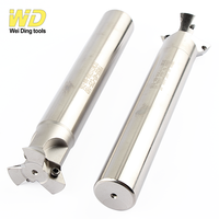 Fraise à rainurer en queue d'aronde YW45 YW55 YW60 à queue droite pour usinage CNC, fraise à rainurer en V, pour plaquettes DCMT07 DCMT11 en carbure OEM