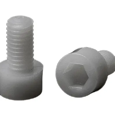 Tornillo hexagonal de cabeza cilíndrica de plástico tornillo aislante de nailon de alta resistencia resistente a altas temperaturas