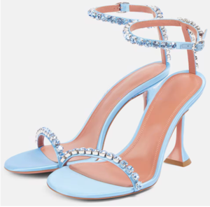 Summer New Arrival Rhinestone Flower Party Women's Sexy Beautiful <b>Sandals</b> - Round Toe, Ankle-Strap Ladies Sexy High Heel Shoes - Product Image 1