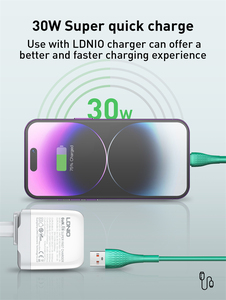 LDNIO LS611 alta qualità ricarica rapida cavo dati Usb Tipo C 3A cavo dati Para Celular accessori comunemente usati per il telefono - Product Image 3