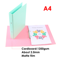Foska, gran oferta, oficina, negocios, colorido, A4, PP, organizador de almacenamiento de documentos, 2 agujeros, carpeta de anillas, carpeta de archivos