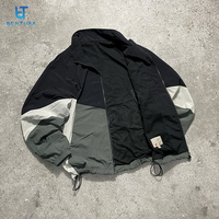 BENTURA coupe-vent personnalisé hommes Patchwork couleur à manches longues noir fermeture éclair hiver randonnée manteau mâle poche chasse vestes