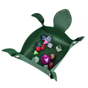 Bandeja Plegable para Dados con Diseño de Rana, Tortuga o Mono, Reversible, de Cuero, para Guardar Dados en Juegos de Mesa - Product Image 2