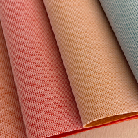 Chiffrement en cuir synthétique PVC tricoté Litchi Texture gaufré meubles d'ameublement siège de voiture équipement de Sport tissu