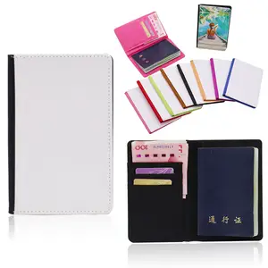 High Quality PU Leather Passport Cover Holder Sublimation Blank Waterproof Canada Travel For Card Holders