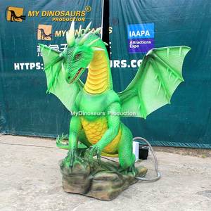 My Dino XJ374 Haunted House Prop Large Animatronic Smoking Western <span class=keywords><strong>Dragon</strong></span> - Product Image 2