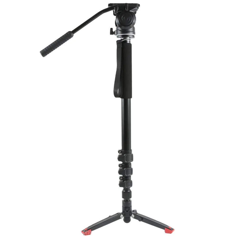 Professional Camera Monopod with Fluid Pan Head for Canon Nikon and the other camera accessories