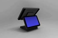 Terminal POS Android de Pantalla Dual, Tableta de 15 Pulgadas Todo en Uno, Sistema POS Android con Pantalla Táctil/Software POS Windows/POS Delgado
