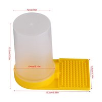 Caja de alimentación de azúcar de abeja al por mayor, colmena de plástico, alimentador de abejas, cuenco para beber, herramientas de Apicultura