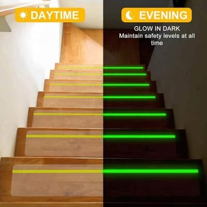 Xuri Chất lượng cao bền PEVA chống trượt băng phát sáng trong dải tối không thấm nước duy nhất hai mặt dán nhiệm vụ nặng nề cảnh báo Băng vật nuôi - Product Image 5