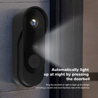 Sonnette de porte intelligente X8 Ring, sonnette sans fil, caméra de sonnette vidéo