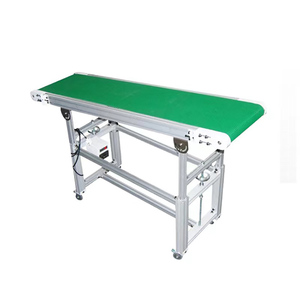 Kutu Transfer montaj hattı için alüminyum çerçeve ayarlanabilir yükseklik ile otomatik PVC bant konveyör - Product Image 4