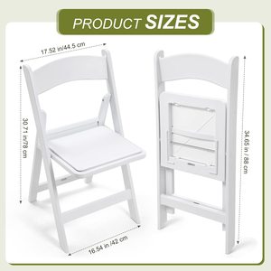 Outdoor Furniture Stackable Rental Party Foldable <b>Chairs</b> Portable White <b>Plastic</b> Wedding Resin Folding <b>Chair</b> for Event - Product Image 5
