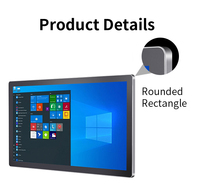 Pantalla Táctil Interactiva de 27-32 Pulgadas con Windows 10, Multitáctil, UV IR, para Kioscos, HMI, TFT LCD, USB, Resistente al Agua, para Exteriores