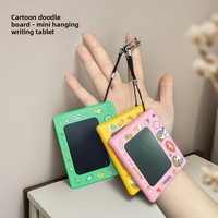 Mini tableau de dessin pour enfants, tableau d'écriture LCD effaçable, porte-clés pour sac d'école, pièce suspendue en plastique, éducatif