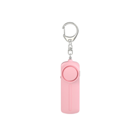 Sirène de défense personnelle, alarme de sécurité et porte-clés lumineux, haute sensibilité, 130 dB, matériau ABS, pile AAA