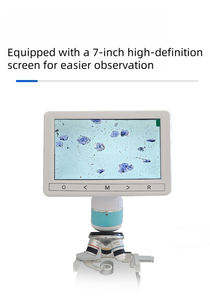 Nuovissimo microscopio veterinario portatile ad alta definizione per immagini leggere per l'ispezione dello sperma <span class=keywords><strong>animale</strong></span> e per uso veterinario sul campo - Product Image 4