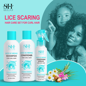 Privé Étiquette <span class=keywords><strong>Poux</strong></span> <span class=keywords><strong>Naturel</strong></span> Effrayer Shampooing Et Revitalisant Pulvérisation Ensemble Approprié Pour Cheveux Bouclés - Product Image 5
