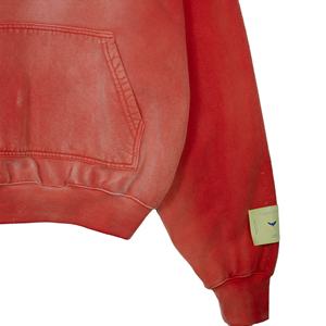 Sudadera con capucha personalizada de algodón 100% Regular Vintage Unisex algodón 400Gsm jerséis semicerrados con bolsillos para hombres y mujeres - Product Image 2