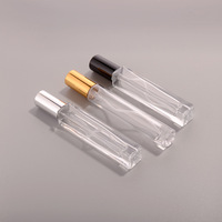 Flacons de parfum miniatures ronds vintage à fond épais de 10 ml, transparents et rechargeables, échantillons de qualité en verre de 10 ml