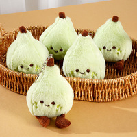 Mini jouet en peluche poire verte, porte-clés, pendentif fruit rembourré de qualité, coussin décoratif, breloque de sac, cadeau