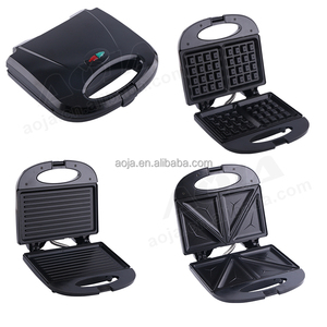 AOJA <span class=keywords><strong>Gaufrier</strong></span> 7 6 4 3 <span class=keywords><strong>en</strong></span> 1 Électrique Antiadhésif Grill 2 Tranches Snack Mini Professionnel Sandwich Panini <span class=keywords><strong>Gaufrier</strong></span> Machine - Product Image 4