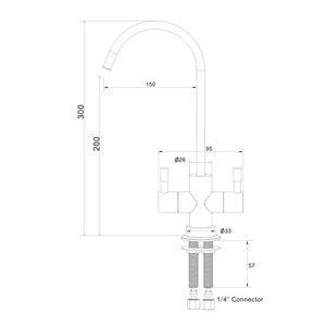 Bán Brass Vòi Nước Nhà Bếp 2 way RO nước <span class=keywords><strong>TAP</strong></span> Chrome thẩm thấu nước lọc nước <span class=keywords><strong>TAP</strong></span> - Product Image 5