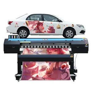 1.9 metri doppio DX5 DX7 XP600 adesivi per carta da parati testa Eco solvente Roll To Roll stampanti digitali a getto d'inchiostro