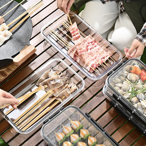 High Transparency Pet Kimchi Sealing Box Food Grade Pickling Jar Rectangle Clip On Lid Storage Container For Vegetable - Product Image 4