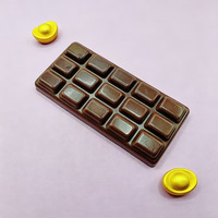 Barre de chocolat anti-stress en TPR, jouet à presser doux et mignon à rebond lent pour enfants et adultes, cadeau relaxant multi-scènes