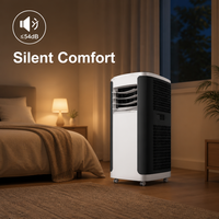 Climatiseur électrique portable Airwens 12000 BTU, refroidissement silencieux, économie d'énergie, usage domestique, roues mobiles universelles, télécommande