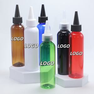 Bouteille en plastique vide cosmétique pour animaux de compagnie de 120ml 150ml 100ml Bouteilles à presser pour teinture capillaire pour huile capillaire avec capuchon supérieur torsadé - Product Image 1