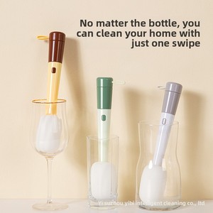 Cepillo de limpieza tres en uno para vasos y botellas, ideal para limpiar vidrio. - Product Image 3