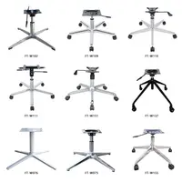 Adjustable Aluminum Alloy Metal Iron Swivel Office Chair Legs