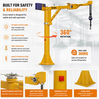 Grue à flèche articulée électrique 300 kg, nouvelle, à colonne, pliable, rotation à 360 degrés, équilibrage intelligent pour atelier