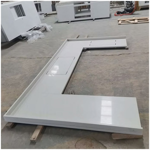Comptoirs de cuisine et de salle de bain en quartz artificiel blanc neige - Projets écologiques à grande échelle pour les maisons et les manoirs - Product Image 4