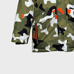 Veste rembourrée à capuche pour garçons, en polyester 100% teint en pièce, <span class=keywords><strong>camouflage</strong></span>, fermeture éclair, pour l'hiver - Product Image 5