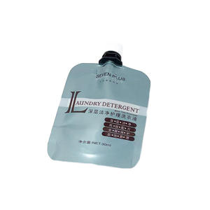 Gravure Printing 30ml PE <b>Plastic</b> <b>Packaging</b> Transparent Corrosion Resistant Heat Seal Security Spout Pouch Liquid Laundry Custom - Product Image 1