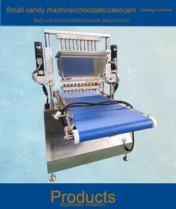 Machine de fabrication automatique de petits bonbons durs gommeux remplisseuse déposant boule ours sucre mou menthe gelée sucette - Product Image 5