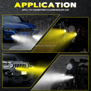 Senlo X1 GT không thấm nước xe máy xe hơi dẫn đầu ánh sáng Sương Mù Ánh sáng <span class=keywords><strong>DRL</strong></span> trắng vàng cao thấp Flash Xe đạp tại chỗ Đèn lái xe - Product Image 6